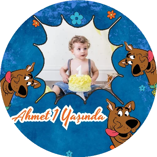 Scooby Doo Temalı Yuvarlak Açacak Magneti